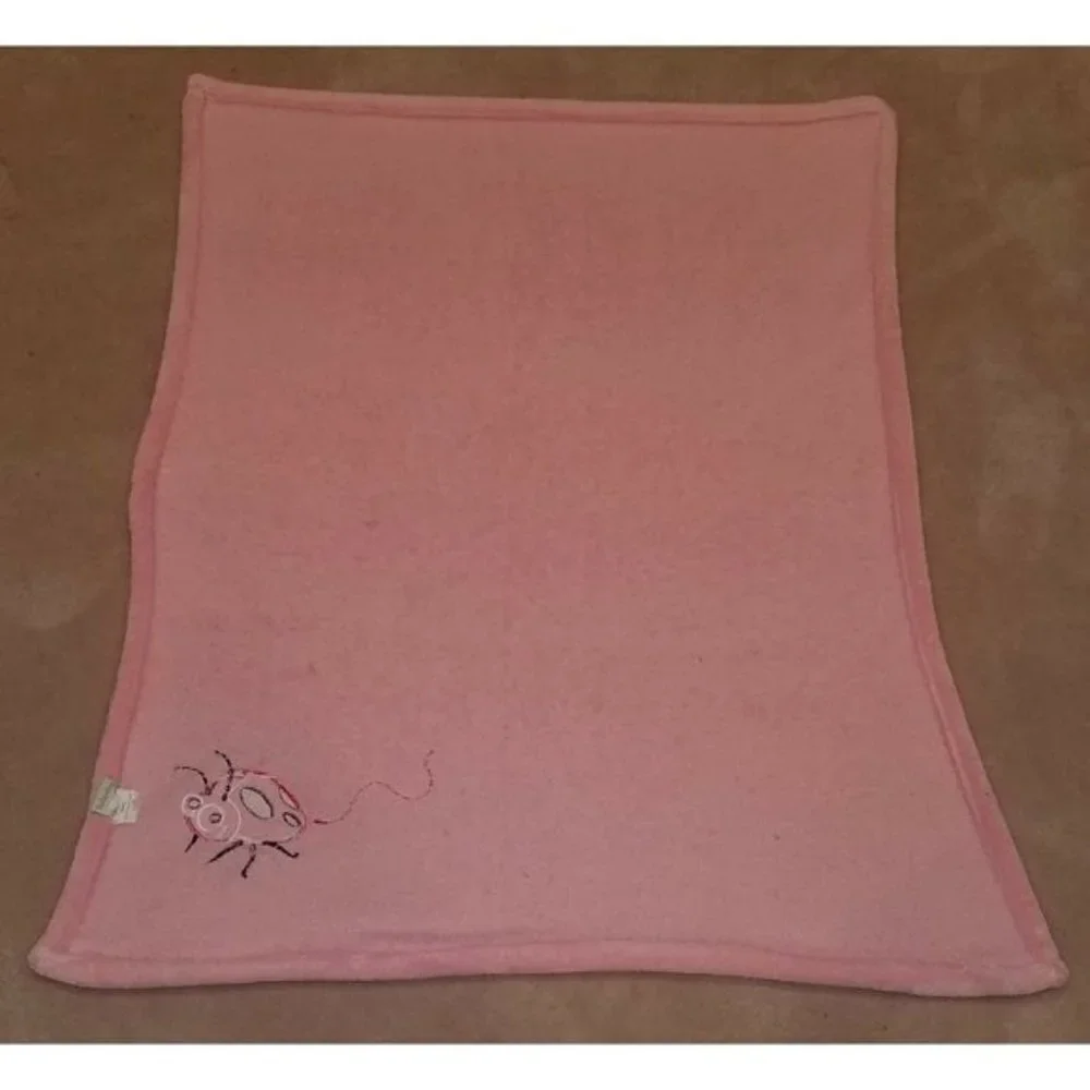 Tadpoles Ladybug Pink Fleece Baby Security Blanket Lovey Girl SOFT